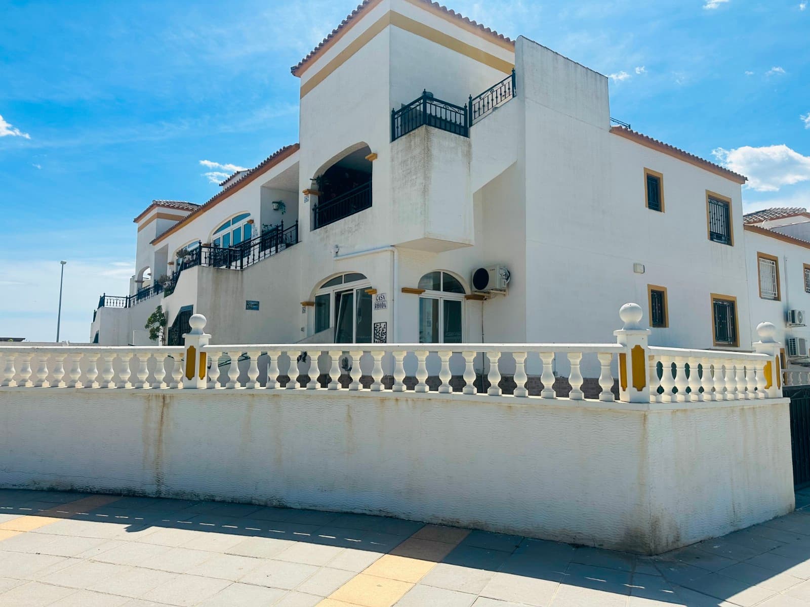 Located in the sought-after urbanisation of Entre Naranjos, this large ground floor corner apartment offers generous outdoor space and a highly practical layout—ideal for both permanent living and holiday use.The property comprises two spacious double bedrooms, both with ample natural light and fitted wardrobes, along with a modern family bathroom featuring a walk-in shower. The living accommodation includes a bright and airy lounge/dining area, leading seamlessly into a separate fully fitted kitchen, providing excellent functionality and storage.From the kitchen, there is direct access to a private rear patio/utility area, perfect for laundry, additional storage, or outdoor seating. Being a corner plot, the property benefits from an extended garden area, offering versatile outdoor space with potential to create a private swimming pool, off-road parking/driveway, or landscaped garden for entertaining.The apartment is sold fully furnished, allowing for an easy move-in or immediate rental opportunity.Residents also enjoy access to a well-maintained communal swimming pool and landscaped gardens, enhancing the relaxed Mediterranean lifestyle.Situated within a popular golf resort setting, the area offers a range of amenities including bars, restaurants, supermarket, and pharmacy, with beaches, salt lakes, and surrounding towns all within a short drive .If you want, I can turn this into a sales advert, Rightmove-style listing, or a shorter version for social media.