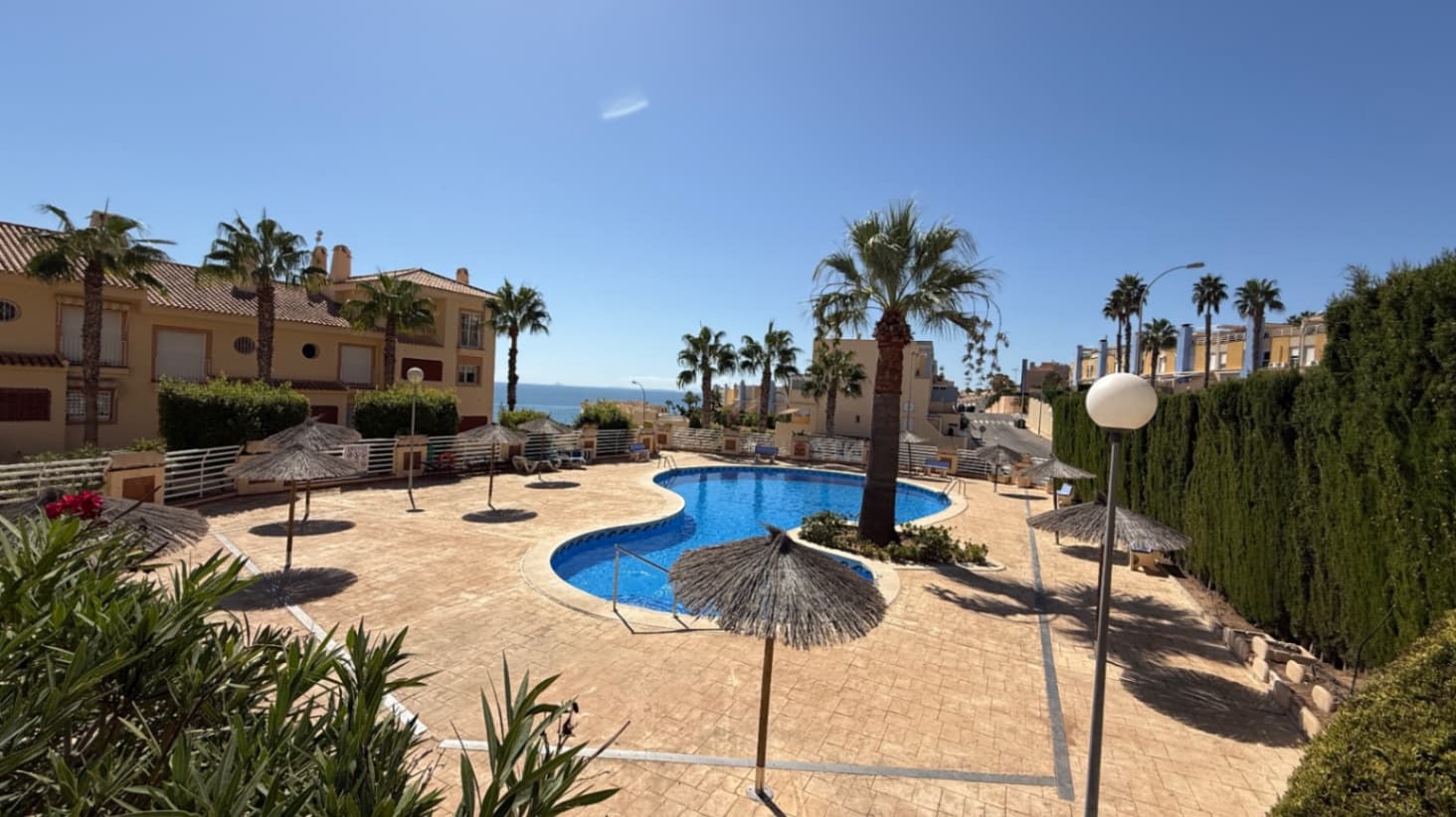 Beautiful 3-Bedroom Home in Prime Cabo Roig LocationNestled in the highly sought-after area of Cabo Roig, this stunning property offers the perfect blend of comfort, style, and coastal living. Featuring 3 spacious bedrooms and 2 bathrooms, the home is ideal for families, holiday getaways, or as a lucrative investment opportunity.The property boasts a covered garage, ensuring convenience and security, as well as access to a beautifully maintained community pool. From both the pool area and the private balcony, you can enjoy breathtaking sea views, creating the perfect backdrop for relaxation and entertaining.With its unbeatable location, just steps away from golden beaches, vibrant restaurants, shops, and all local amenities, this home is a true gem on the Orihuela Costa coastline.Whether as a permanent residence or a holiday retreat, this Cabo Roig property promises an enviable lifestyle by the sea.