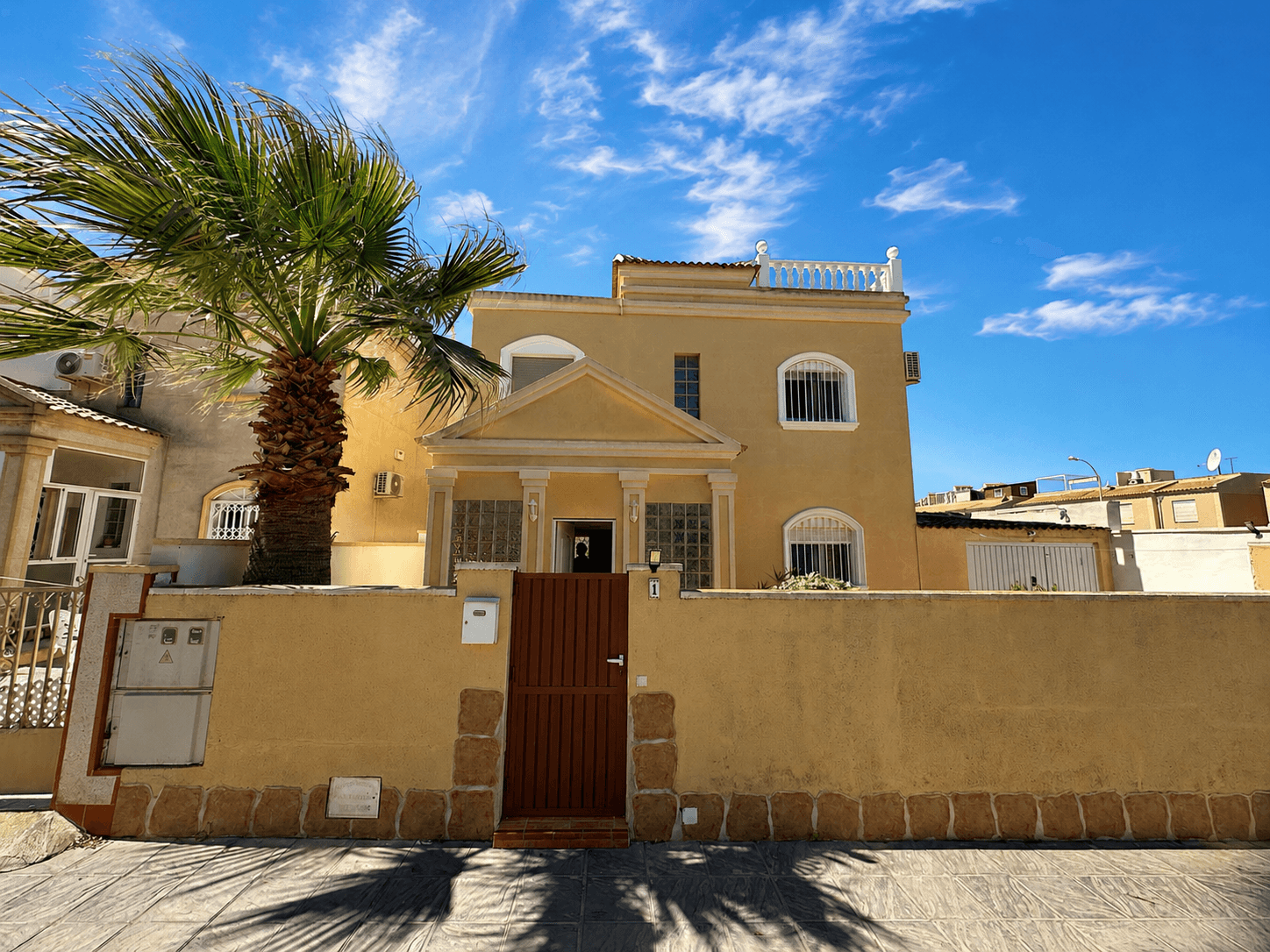 ​3-Bed Villa in Aguas Nuevas | Prime Location near La Purísima​Property Overview: This exceptional detached villa in the heart of Aguas Nuevas, Torrevieja, offers a rare combination of space and convenience. Sitting on a generous 230m² private plot, this home is perfectly positioned just steps from La Purísima School, making it the premier choice for families seeking a permanent residence or a high-yield investment.​Interior & Orientation: The property features a bright, airy layout with 3 double bedrooms and 2 bathrooms. Thanks to its coveted East orientation, the home benefits from beautiful morning sunlight and stays naturally cool during the warm Spanish afternoons. The interior is designed for comfort, featuring built-in wardrobes and a seamless flow between the living areas and the outdoor terraces.​Outdoor Living & Amenities: The expansive 230m² plot provides significant outdoor potential, offering ample room for a private pool, secure off-road parking, and dedicated BBQ or lounge areas. Residents enjoy the tranquility of an established neighborhood while being minutes from La Mata Beach, Torreblanca Marina shopping center, and major supermarkets.​Key Features: • 3 Bedrooms • 2 Bathrooms • 230m² Plot • East Facing • Walking distance to schools and amenities • Large garden with pool potential • High-demand residential area.​Contact us today to arrange a viewing of this Mediterranean gem in Aguas Nuevas.
