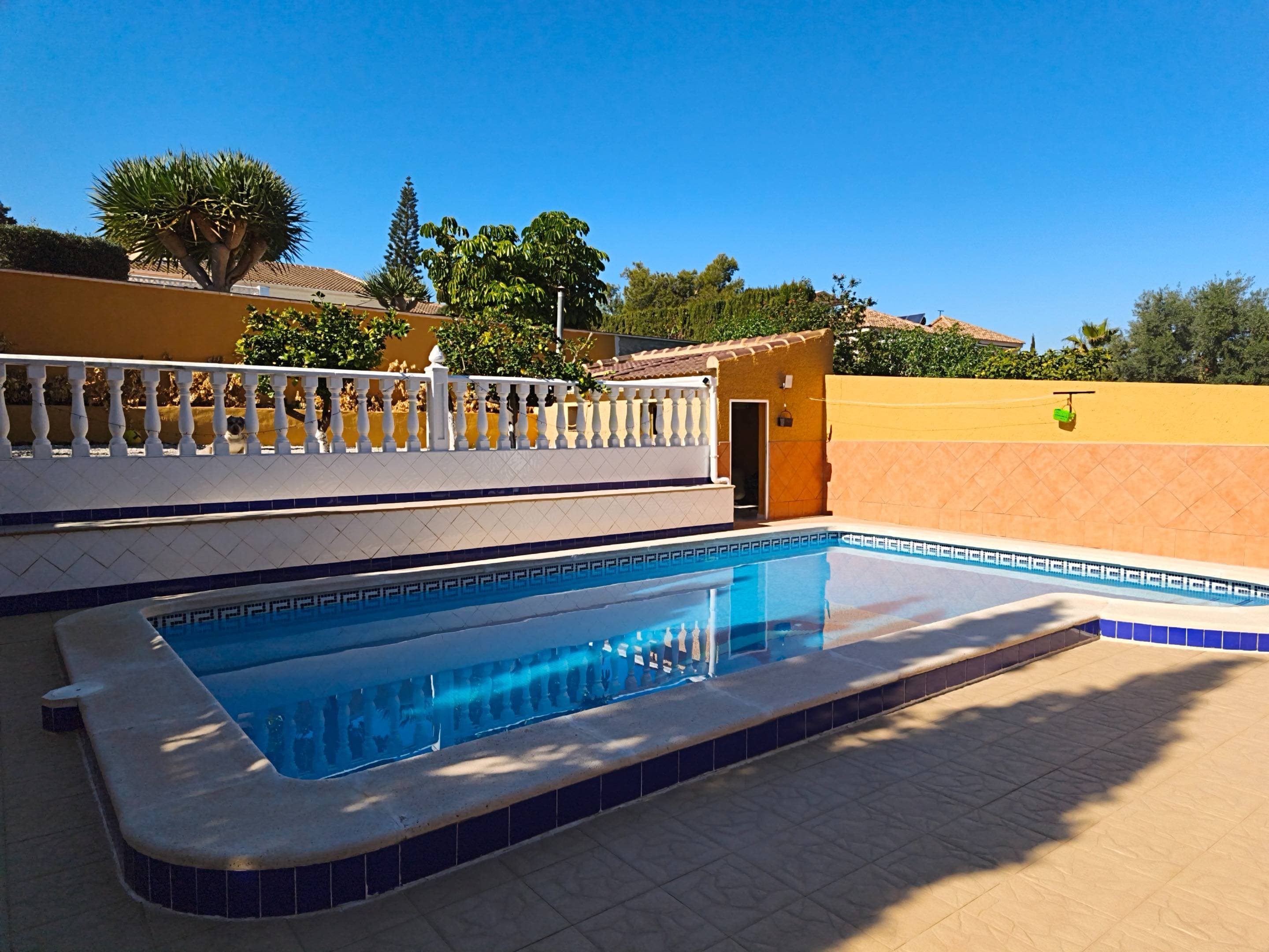 Exclusive detached villa in Los Balcones, Torrevieja, located in one of the city’s most prestigious, established, and highly sought-after residential areas. A property with enormous potential, ideal both as a high-end permanent residence and as a holiday investment or even a business opportunity. Set on a generous 700 m² plot, this magnificent single-level home offers 150 m² of built space, standing out for its spacious layout, excellent distribution, and multiple versatile living areas that can easily be adapted to different needs, including the possibility of creating additional bedrooms if desired. The property is exceptionally well maintained and features expansive living rooms, relaxation areas, a private sauna, solarium, basement storage area, and extensive outdoor spaces with paved surfaces and mature trees that provide privacy and comfort. Its private swimming pool, terrace, and beautifully designed exterior areas create a true Mediterranean oasis, perfect for enjoying the privileged Costa Blanca climate all year round. In addition, the villa includes private parking within the plot and is located just a short walk from restaurants, supermarkets, shopping centers, schools, medical facilities, and all essential services, while being only one kilometer from the sea. This property represents an outstanding long-term investment thanks to its strategic location, large plot size, and exceptional versatility, offering a unique opportunity for those seeking quality of life, exclusivity, and a secure real estate investment in one of Torrevieja’s finest areas. A personal viewing is highly recommended to fully appreciate its true value, possibilities, and exceptional appeal.