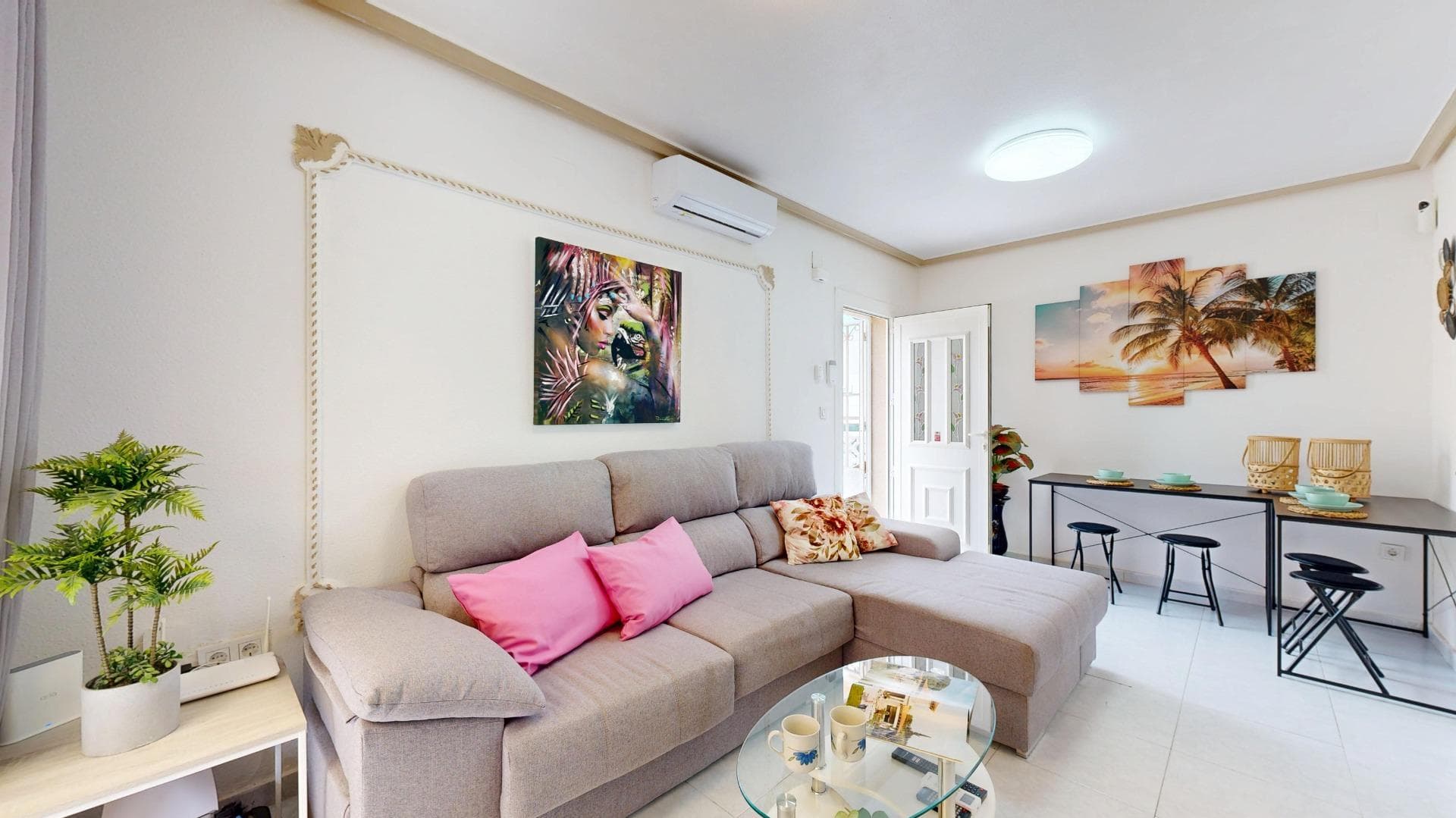 Imagine living in a home where outdoor space, comfort, and location come together perfectly. This cozy semi-detached quad house offers the tranquility of a residential community while being close to all services and the coast, ideal for year-round living or enjoying long vacation stays. Located in San Miguel de Salinas, just outside the town and with excellent connections to Los Balcones de Torrevieja, this property stands out for its spacious outdoor areas, functional two-story layout, and the absence of community fees, a highly attractive added value. The property has 95 m² built and 87 m² usable, on a total plot of 192 m², distributed in a practical and comfortable way. 🔑 Main Features Corner quad house 3 bedrooms (one with en-suite bathroom) 2 bathrooms 2 floors 95 m² built / 87 m² usable 192 m² plot Living room with split air conditioning 3 air conditioning units (living room and 2 bedrooms) Independent kitchen Glazed terrace Private terrace on the upper floor Storage room Spacious corner patio, ideal for a chill-out area or a removable pool Northwest orientation No community fees IBI: €169/year 📍 Location & Advantages 10 minutes by car to Torrevieja 10 minutes to the beaches 5 minutes to Torrevieja Hospital 10 minutes to La Zenia Boulevard Shopping Center This property is ideal as a primary residence, second home, or investment, offering a quiet environment, generous outdoor spaces, and excellent access to services, beaches, and nearby leisure areas. A unique opportunity for those seeking space, comfort, and a great location. Don’t miss out—contact us for more information or to schedule a visit. Legal Notice: this listing is not binding and may contain typographical errors; it is shown for informational purposes only and is not contractual. The purchase price of this property does not include furniture and does not include applicable taxes according to the legislation. Final conditions will be confirmed by the agency prior to purchase and will be reflected in the reservation document. Our agents will be happy to answer any questions regarding this listing.