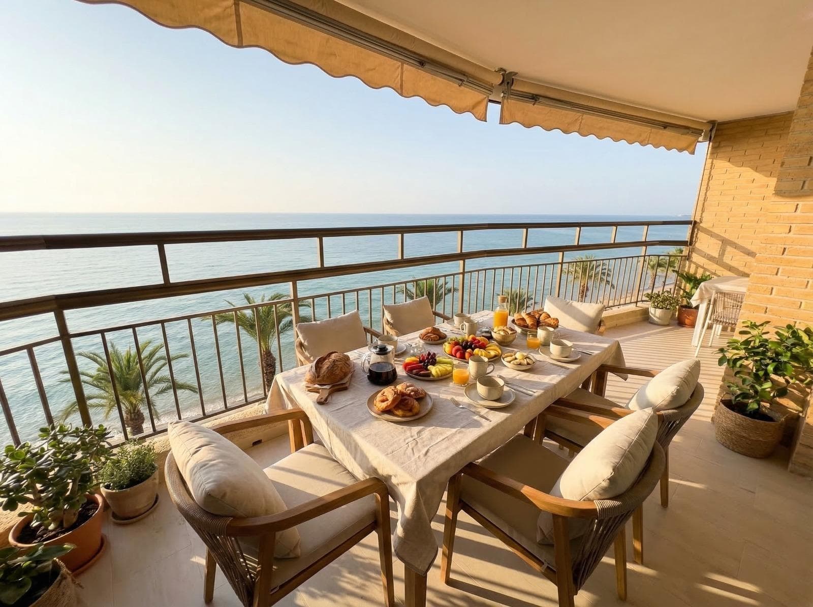 Discover this spectacular 3-bedroom, 2-bathroom apartment located on the beachfront of Playa del Cura in Torrevieja. This unique property combines a prime location, spaciousness, and authentic Mediterranean living. It's an exceptional opportunity for both those seeking a beachfront home and investors looking for a high-yield property in one of the most sought-after areas of the Costa Blanca. This apartment stands out for its unbeatable location, literally just steps from the beach. From the apartment, you can enjoy the sound of the sea, the sea breeze, and views that make every day a unique experience. The property is sold fully furnished, allowing you to move in immediately without any additional investment. Every room has been designed to offer comfort, functionality, and a welcoming atmosphere, ideal for both personal use and rental. Upon entering the apartment, you'll find a spacious and bright living-dining room, which becomes the heart of the home. This space stands out for its spaciousness and abundant natural light, creating a warm, elegant, and inviting atmosphere. From the living room, you can access a private terrace with sea views, one of the property's greatest assets. This outdoor space is perfect for enjoying the privileged setting of the home. Imagine having breakfast overlooking the Mediterranean, relaxing with a drink at sunset, or simply gazing at the sea from the comfort of your home. The terrace becomes a true luxury, a place to disconnect and enjoy the Costa Blanca climate year-round. The fully equipped kitchen offers a functional and comfortable space for everyday life. It features furniture and appliances that facilitate meal preparation, as well as a practical layout that makes the most of the space. The apartment has three spacious and bright bedrooms, making it an ideal home for families or those who need extra space. The master bedroom offers a tranquil and comfortable atmosphere, perfect for rest, while the other two bedrooms can be used as guest rooms, children's rooms, or even as an office. The two full bathrooms provide added convenience, especially in family homes or rental properties. Both are equipped with everything necessary for daily use and feature a functional layout. One of the great strengths of this property is its spaciousness, something uncommon in beachfront homes. Having three bedrooms and two bathrooms in this location is a highly sought-after feature in the real estate market. The location on Playa del Cura is undoubtedly one of the biggest draws of this property. It is one of Torrevieja's most iconic and popular beaches, known for its lively atmosphere, fine sand, and wide range of services. In the surrounding area, you'll find a wide variety of restaurants, cafes, bars, shops, and services, allowing you to enjoy a comfortable and dynamic lifestyle without needing a car. The seafront promenade, located right next door, is one of the city's most popular spots, ideal for strolling, playing sports, or enjoying local cuisine with sea views. Torrevieja is a city that perfectly blends tradition and modernity, offering an excellent quality of life thanks to its climate, international atmosphere, and wide range of leisure activities. With over 300 days of sunshine a year, it's a perfect destination for both living and investing. Furthermore, it boasts excellent transport links, being approximately 40 minutes from Alicante Airport, facilitating access for international buyers.