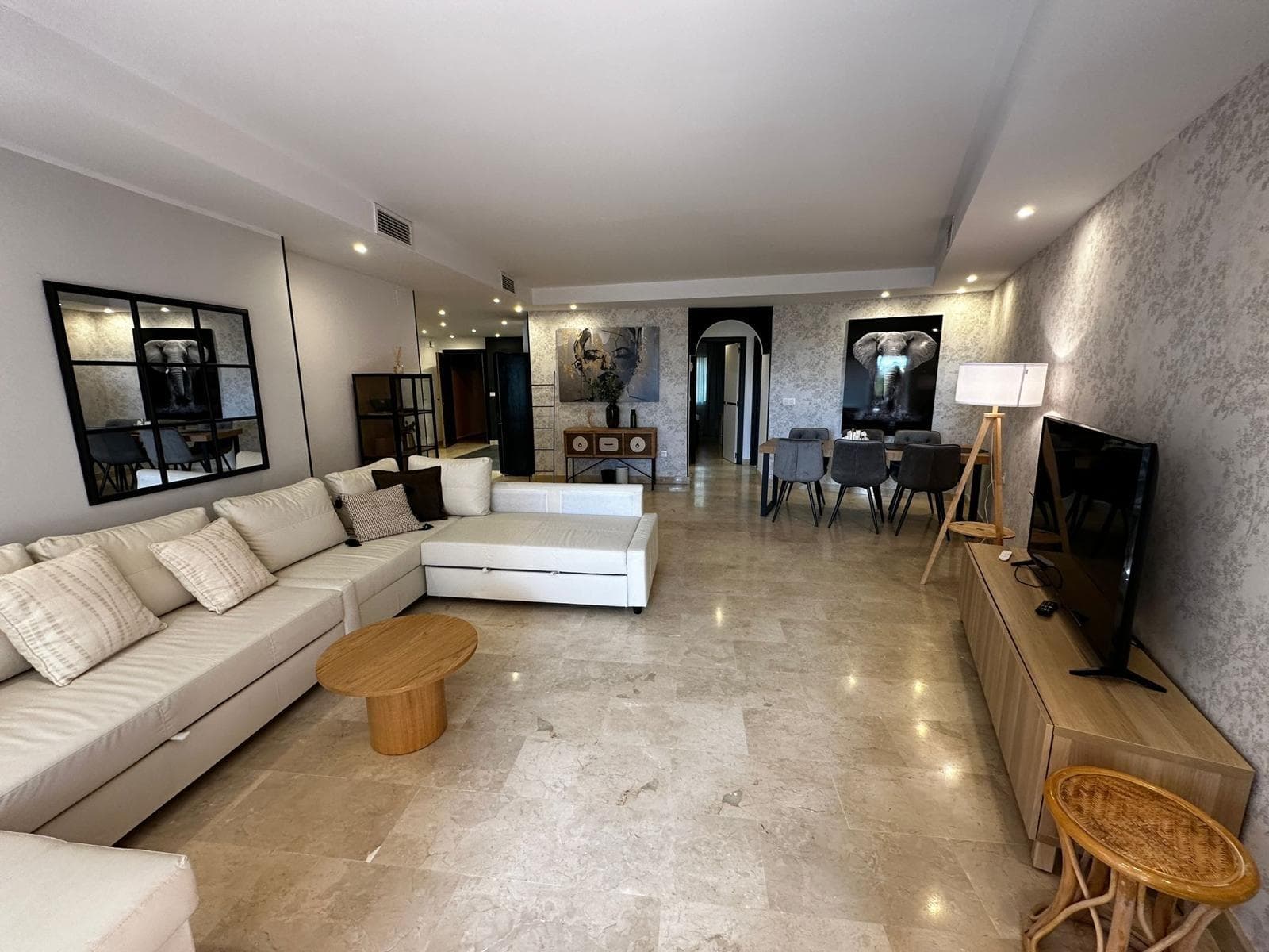 Experience the pinnacle of Mediterranean living in this stunning three-bedroom apartment located in the prestigious "Oasis de Marbella" on the world-renowned Golden Mile. This 128 m² home is designed for comfort and elegance, boasting a warm, welcoming atmosphere and a unique triple orientation (South, East, and West) that ensures natural light floods every corner throughout the day. With three spacious bedrooms, two modern bathrooms, and generous built-in wardrobes, the property offers a perfect blend of functionality and high-end style. The community itself is a private sanctuary, featuring spectacular tropical gardens, a large swimming pool, a fully equipped gym, and a relaxing sauna. Residents benefit from 24-hour surveillance and the convenience of an included underground parking space and a separate storage room. Located just a seven-minute stroll from the golden sands of the beach, this home offers the quintessential Marbella lifestyle—where sea, sun, and luxury meet. Don’t miss the chance to see this incredible property in person; come visit and fall in love with your new home!