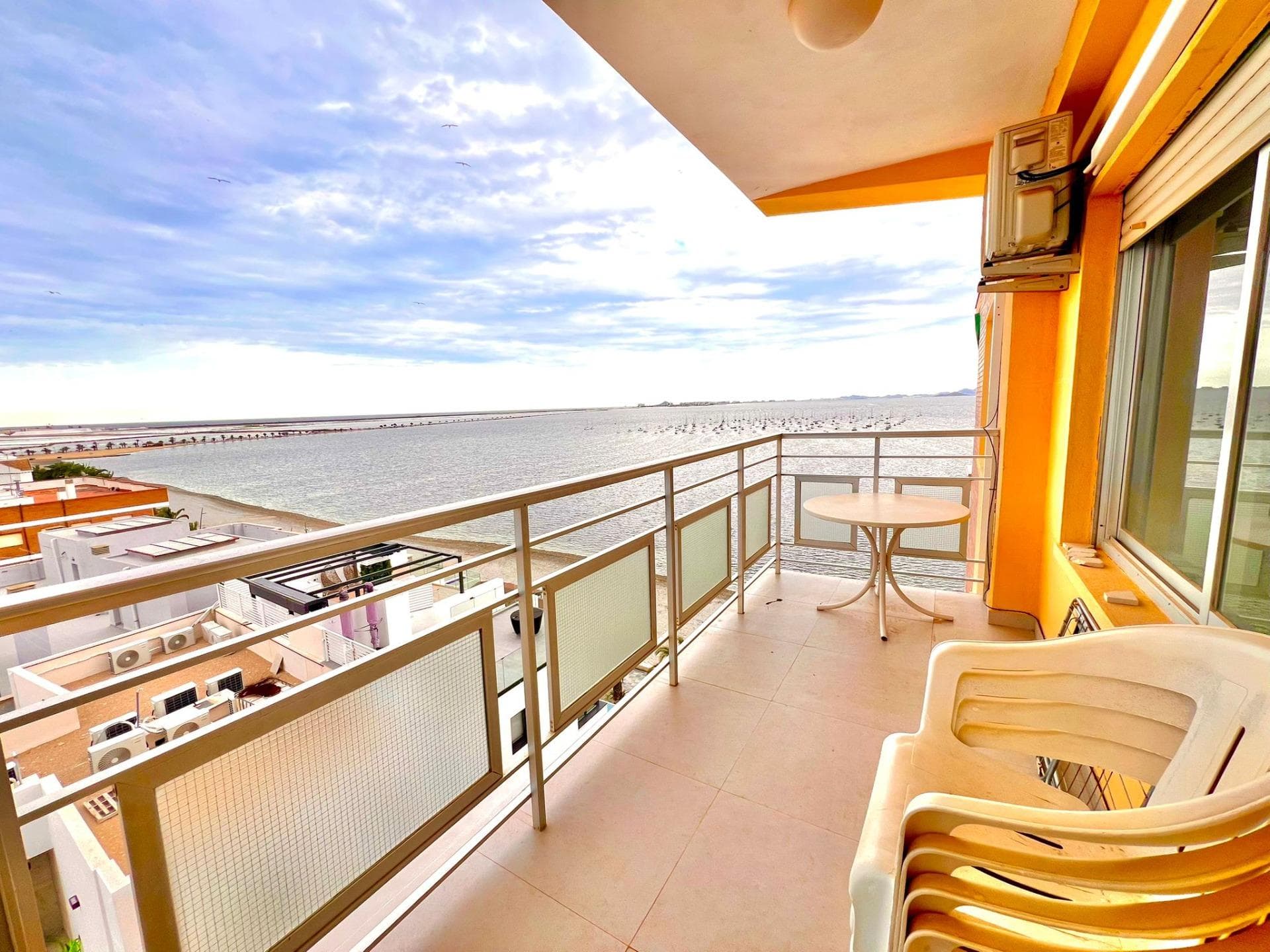 SUMMER RENTAL Prime beachfront apartment with sea views in Lo Pagan CALL 696751598 ...AVAILABLE FOR WEEKLY, FORTNIGHTLY, OR MONTHLY RENTALS FOR SUMMER Bright 2-bedroom beachfront apartment in San Pedro del Pinatar. JULY: Week 650, Fortnight 1200, Month 2400 AUGUST: Week 750, Fortnight 1400, Month 2800 SEPTEMBER: Week 500 It boasts magnificent sea views and a south-facing orientation, making it perfect for enjoying the climate of Spain's Costa Blanca. Located just 30 meters from the beach and in a central location, it has all amenities within easy reach.