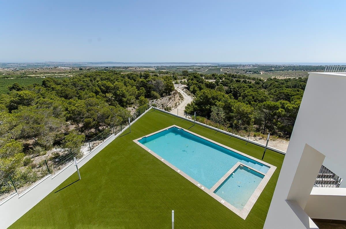 NEW BUILD BUNGALOWS IN SAN MIGUEL DE SALINAS  New Build residential of independent villas and design bungalows, located in Ciudad de las Comunicaciones, in San Miguel de Salinas.  Beautiful bungalows will allow you to choose between 2 and 3 bedrooms, upstairs with a solarium or downstairs with a garden, even a basement option if you want extra space.  All properties comes with parking space.  The Residential has a nice communal area with garden and swimming pool. Residential located close to the Las Colinas and Campoamor golf courses, offers exceptional views of the Torrevieja and La Mata lagoons. San Miguel de Salinas is a municipality in the Valencian Community, Spain. Located in the south of the province of Alicante, in the region of Vega Baja del Segura near the Region of Murcia. Alicante airport located 35 minutes drive away and Murcias Corvera airport is about 1 hour drive away.