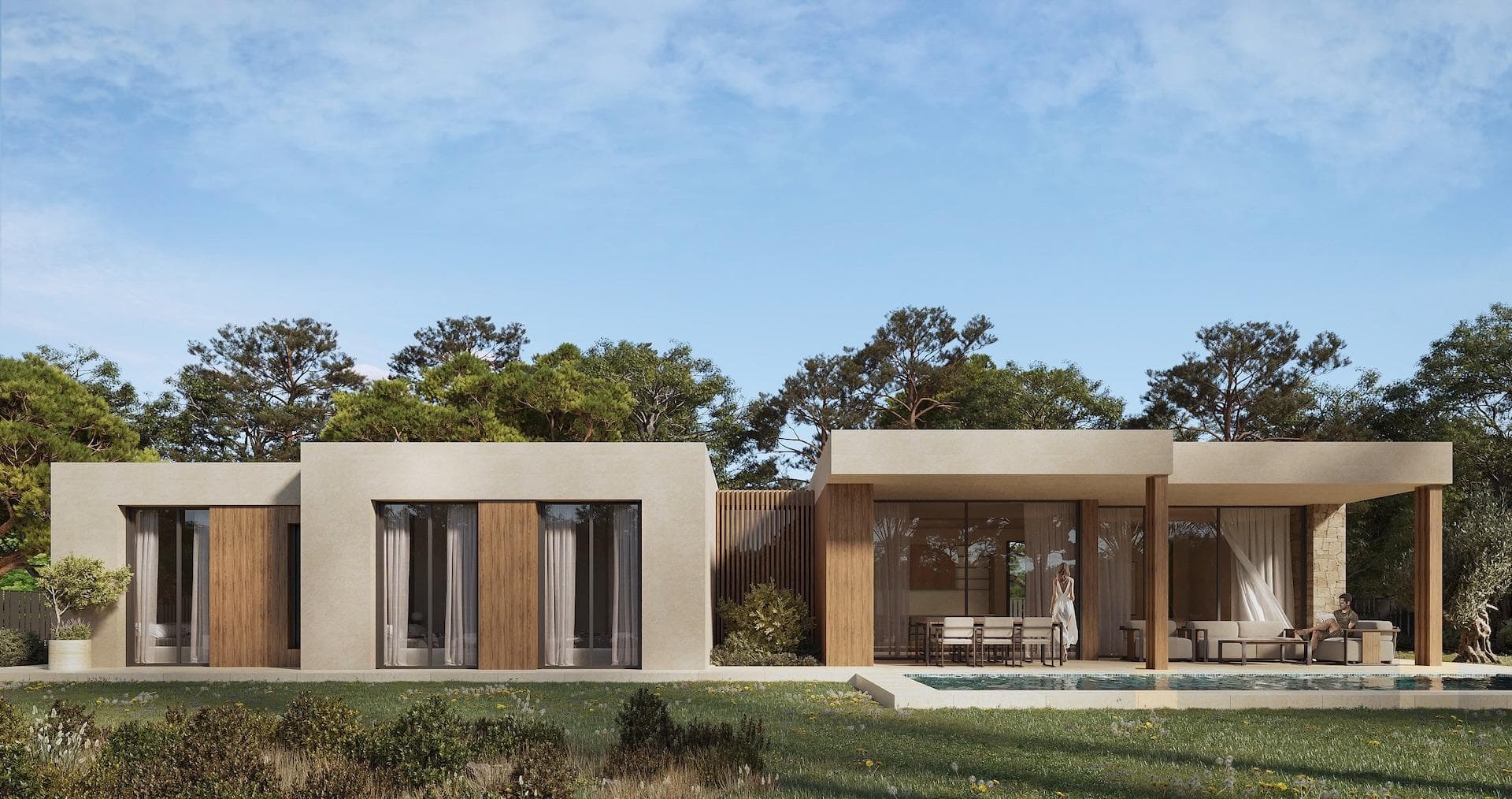 NEW BUILD VILLA IN CALPE New Build villa located in one of the residential areas preferred by all the residents of Calpe, due to its proximity to the town centre, the beaches and at the same time because it is a quiet but safe area, as it is located on the outskirts of the town centre. The property has been planned on a single floor, which makes this project practical and comfortable. The whole plot is fenced and has a hedge of cypress trees inside, which provides privacy and a pleasant environment. From the main entrance to the house we access to a hall, from which to the left we access to the day area, consisting of a living room with dining room and open kitchen with island. From the living room we can access to the outside, where we have a covered porch area with barbecue and a large terrace with swimming pool of 40m2. On the right hand side of the house is the sleeping area, with 4 bedrooms: the master suite with dressing room and bathroom, another bedroom with en-suite bathroom and two further bedrooms sharing a bathroom. There is also a laundry area. Outside there is a parking area with a pergola in the form of a sail for two cars. Calpe, one of the towns of La Marina Alta, lies on the northern coast of the province of Alicante, surrounded by the towns of Altea, Benidorm, Teulada-Moraira, Benissa. Calpe has a wonderful mixture of old Valencian culture and modern tourist facilities. It is a great base from which to explore the local area or enjoy the many local beaches. Calpe alone has three of the most beautiful sandy beaches on the coast. Calpe also has two Sailing Clubs: Real Club Náutico de Calpe and Club Náutico de Puerto Blanco. Fishing village of Calpe now transformed into a tourist magnet, the town sits in an ideal location, easily accessed by the A7 motorway and the N332 that runs from Valencia to Alicante; its approximately 1 hour drive from the airport at Alicante and 1,5 hours to Valencias airport.