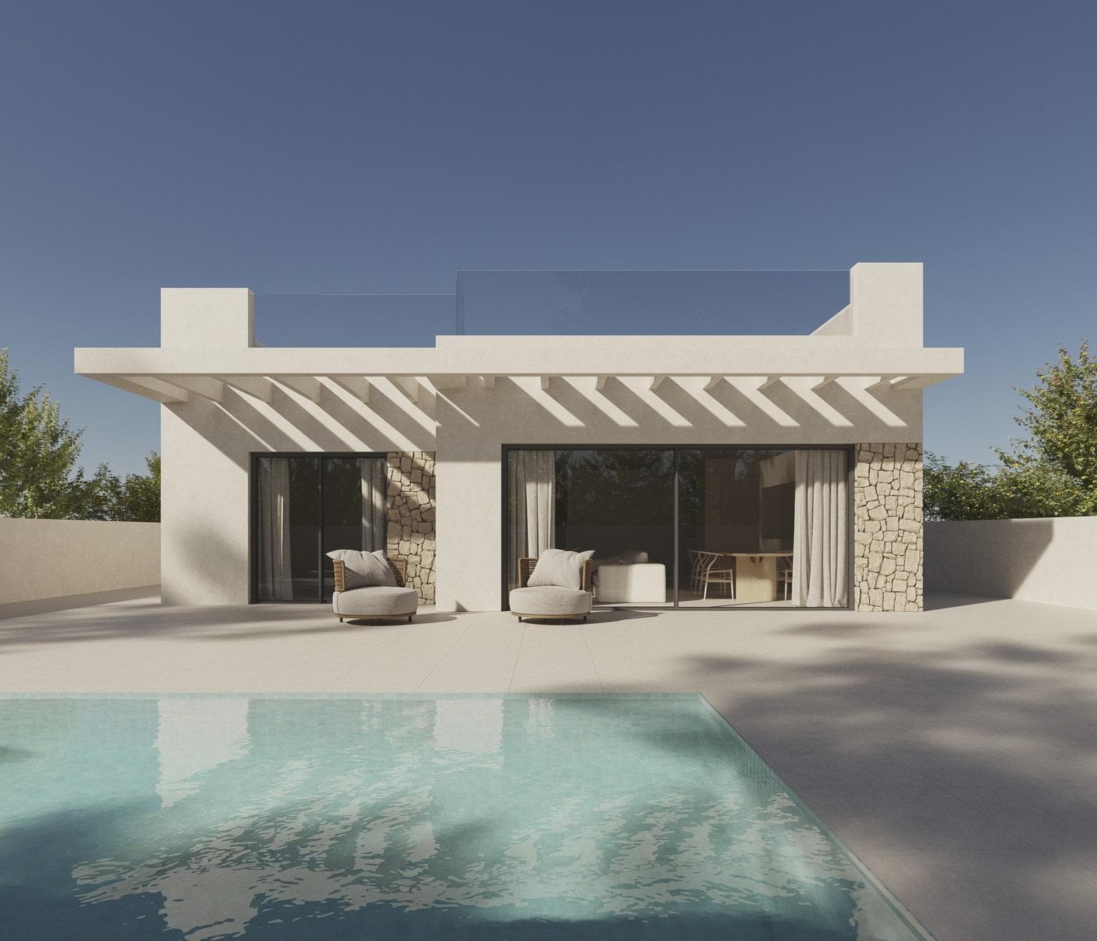 Modern Luxury Villas for Sale in Polop de la Marina, Costa BlancaContemporary Living Surrounded by NatureDiscover a limited collection of 5 newly built luxury villas in the picturesque town of Polop de la Marina, located in the heart of the northern Costa Blanca. These elegant homes are thoughtfully designed to offer a blend of modern comfort, functional layouts, and breathtaking views of both the sea and surrounding mountains. Set in a peaceful residential area, the villas are perfect for families, retirees, or investors seeking a high-quality property in a privileged location.Stylish Design and High-End FeaturesEach villa is built on a 432 m² private plot, offering a choice between single-level or two-level layouts, with the option to add a basement for additional space. All homes include:3 to 5 bedrooms with built-in wardrobes2-3 modern bathrooms with underfloor heatingOpen-plan living and dining areaFully furnished kitchenOptional extras allow full customization of your new home:Private swimming poolAutomatic driveway gatesAir conditioning systemLED lighting packageSolarium and landscaped gardenPool bar and outdoor chill-out areaA Prime Location Between Sea and MountainsPolop de la Marina offers a unique setting between the iconic Sleeping Lion Peak and the Bay of Altea, providing residents with peaceful surroundings and excellent connectivity.Distances to main points of interest:Beaches of Benidorm and Albir – 10 kmLa Nucía sports complex – 4 kmAltea old town and marina – 11 to 12 kmMelia Villaitana Golf Course – 13 kmTheme parks Terra Mitica and Aqualandia – 13 to 15 kmCalpe and its beaches – 23 kmAlicante city center – 38 kmAlicante International Airport – 55 km (approx. 40 min drive)Mediterranean Lifestyle and Investment PotentialThese villas are not only perfect for permanent residence or vacation homes but also represent an excellent investment opportunity due to their location, design, and rental appeal. Enjoy access to nature trails, cycling routes, local markets, and a variety of gastronomic experiences all year round.Contact us today to book a visit or request more information. Make your dream of Mediterranean living a reality in Polop de la Marina.