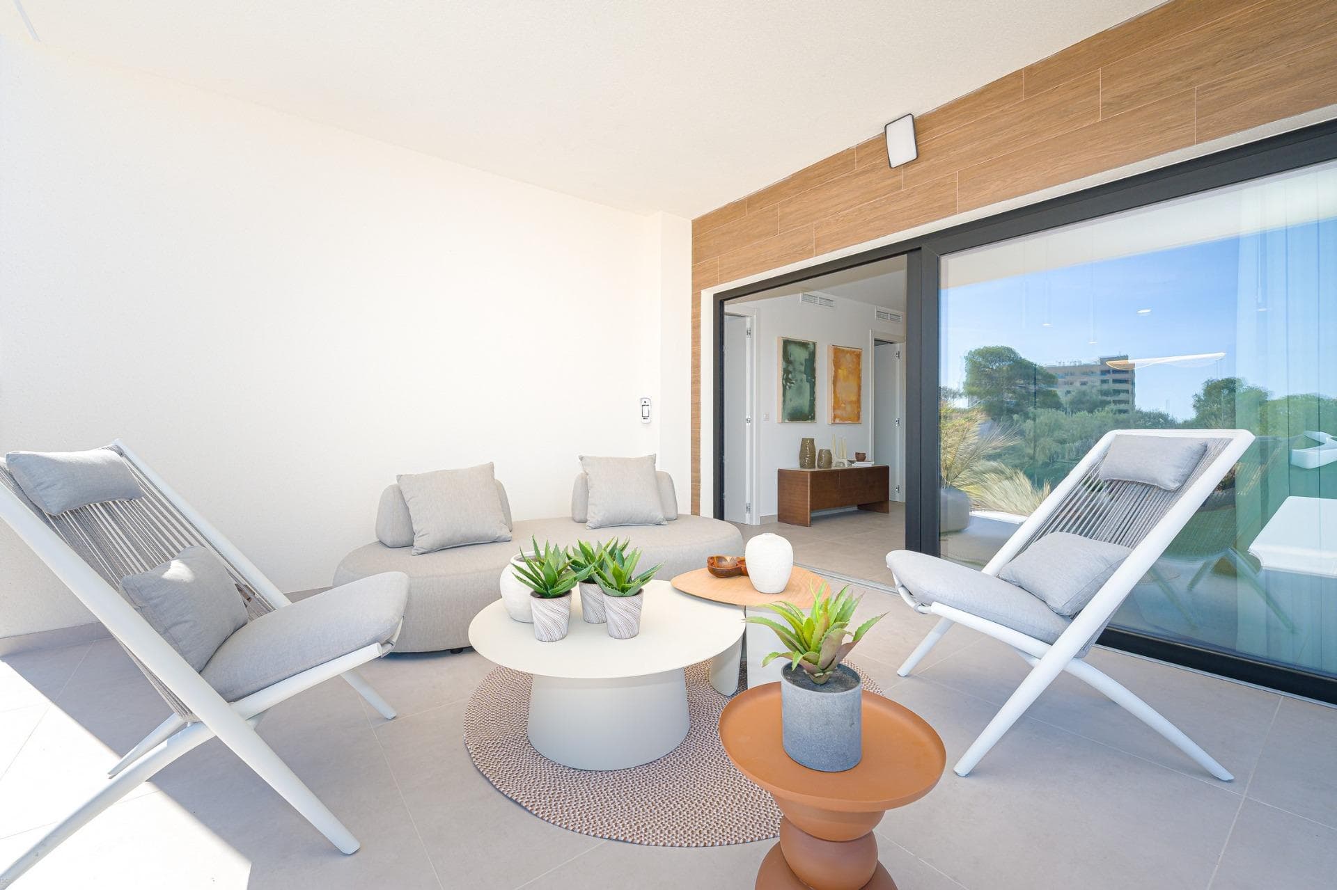 New Build Apartments in Cala Finestrat, VillajoyosaModern Living by the Beach on the Costa BlancaDiscover a stunning new residential development of 52 high-quality apartments located 1 km from Cala de Finestrat, nestled between Villajoyosa, Finestrat, and the vibrant city of Benidorm. Designed to combine comfort, style, and functionality, these homes offer an unbeatable location just a short walk from both the beach and shopping centers, making them ideal for year-round living, holiday escapes, or investment.Property Options to Suit Your LifestyleGround floor apartments with private gardensMiddle floor apartments with large terracesTop floor units with impressive 46 m² sea-view terracesAll apartments feature 2 bedrooms and 2 bathrooms, spacious interiors, and thoughtful design to enhance natural light and maximize living space.Exceptional Location with Excellent AmenitiesCala de Finestrat is known for its golden sands, clear waters, and a peaceful atmosphere, all while being conveniently close to major towns and cities.Distances to key points of interest include:Cala de Finestrat beach – 1 kmLa Marina Shopping Centre – 400 mRestaurants, gyms, and services – 400 mPuig Campana Golf Course – 6 kmBenidorm city center – 5 kmVillajoyosa historic center – 6 kmAlicante Airport – 55 km (approx. 40 minutes by car)Designed for Comfort and EnjoymentResidents enjoy premium amenities including:Two large communal swimming poolsGreen landscaped areasOutdoor fitness equipmentPrivate covered terraces with sea views from the fourth floor and upEach unit is delivered with high-end finishes and energy-efficient systems:Fully equipped kitchen with appliancesFully fitted bathroomsComplete ducted air conditioning with thermostatElectric shutters in bedroomsSpot lighting in kitchen and bathroomsPrivate parking spaceIdeal for Living or InvestmentThanks to its strategic location, modern features, and touristic appeal, this development offers excellent rental potential and a solid investment opportunity on the Costa Blanca.Contact us today to schedule a viewing or request more information about these exclusive new build apartments in Cala Finestrat. Your Mediterranean lifestyle starts here.