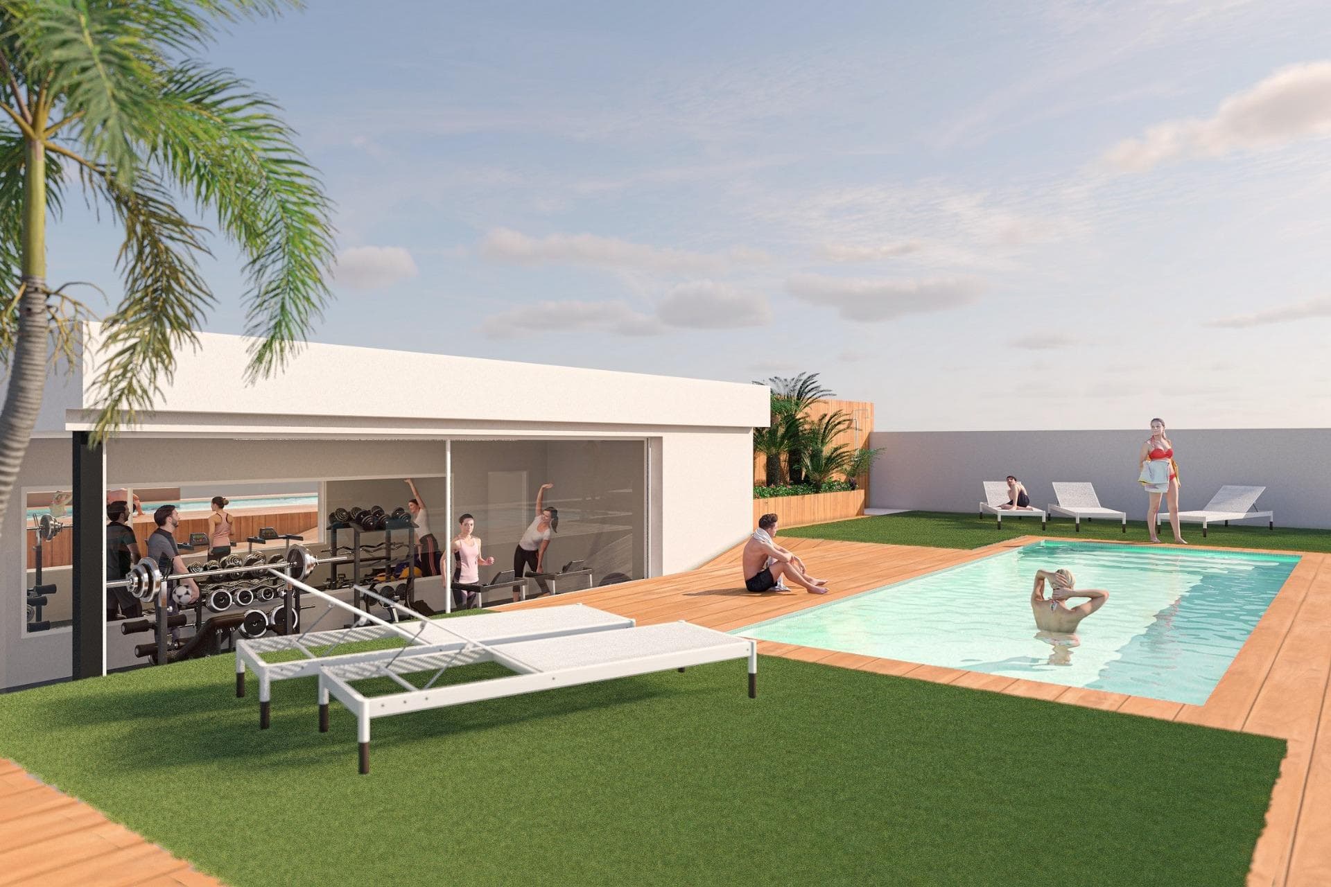 Tourist Licensed New Build Apartments Near the Beach in Lo Pagan San Pedro del PinatarModern Coastal Living with Strong Rental PotentialThis exclusive new development of 12 modern tourist licensed apartments is located in Lo Pagan, a popular coastal area of San Pedro del Pinatar, just 1 km from the beach. Positioned along the shores of the Mar Menor, this project offers a unique opportunity to enjoy the Mediterranean lifestyle while benefiting from excellent holiday rental potential in a highly demanded area.Lo Pagan is well known for its relaxed atmosphere, natural mud baths, promenade filled with restaurants and cafes, and easy access to both the Mar Menor and the Mediterranean Sea. It is an established destination for beach lovers, water sports enthusiasts and families looking for calm shallow waters and year round sunshine.Choice of 1 and 2 Bedroom ApartmentsThe project offers apartments with either 1 bedroom and 1 bathroom or 2 bedrooms and 2 bathrooms, one of them en suite. Each property features a private terrace of approximately 9 m2 and a bright open plan layout where the fully furnished kitchen with appliances connects seamlessly to the living area.All apartments include a private storage room on the rooftop. Some units include a parking space and additional parking spaces are available as an option.High Quality Finishes and Modern ComfortThese homes are delivered fully equipped with quality materials and finishes designed for comfort and durability:Fully installed ducted air conditioningArmored entrance doorElectric shutters in living room and bedroomsAerothermal system for hot waterLED lightingBathrooms with furniture, shower screens and electric towel railsPorcelain tiles from PORCELANOSAFitted kitchens with modern appliancesRooftop Communal Areas with Pool, Gym and SolariumOne of the highlights of this development is the rooftop communal area, easily accessible by lift. Residents and guests can enjoy a swimming pool, a fully equipped gym and a spacious solarium with artificial grass and sun loungers, all with open views of the surrounding coastal area.Excellent Location Close to Beaches, Marinas and ServicesThe apartments are within walking distance to shops, restaurants and daily services, making them ideal for both personal use and holiday rentals.Distances to Key Points of InterestLo Pagan Beach 1 kmSan Pedro Marina 1.5 kmDos Mares Shopping Center 2 kmLo Romero Golf 10 kmMurcia International Airport 35 kmAlicante Airport 80 kmA Smart Investment by the SeaWhether you are looking for a holiday home, a rental investment or both, these tourist licensed apartments in Lo Pagan offer an unbeatable combination of location, quality and rental potential.Contact us today to receive more information or to arrange a viewing of these exceptional seaside apartments.