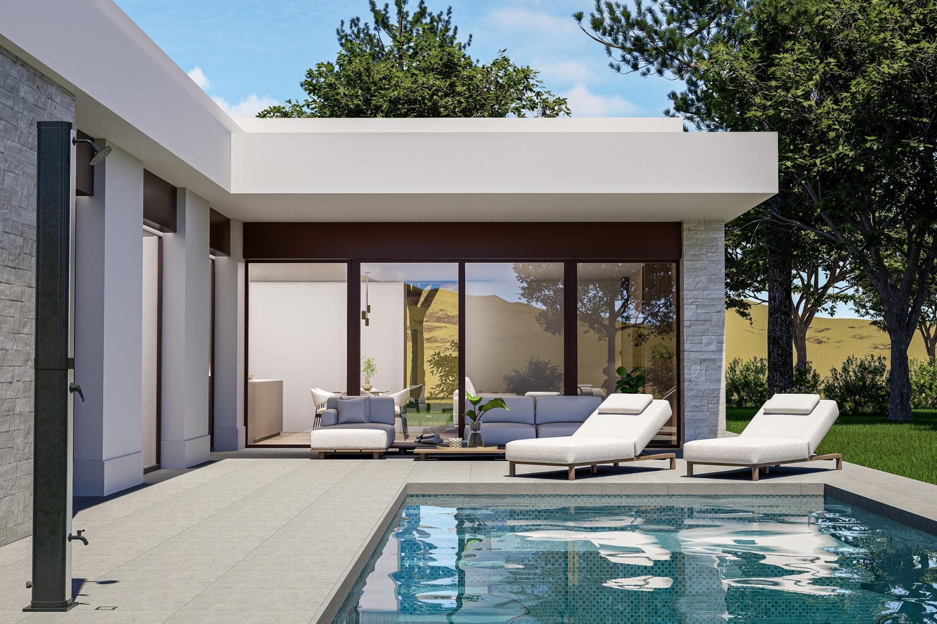 Custom Built New Villas in Pinoso (Alicante): Spacious Homes in Natural SurroundingsNew Build Villas Tailored to Your Lifestyle in PinosoDiscover a unique opportunity to build your dream home in the peaceful surroundings of Pinoso, located in the inland area of Alicante on the Costa Blanca. These modern independent villas are designed under a self build concept, allowing buyers to choose from different models, layouts and plots to create a fully personalized home.Pinoso is a charming Spanish town known for its vineyards, traditional culture and relaxed lifestyle. The area offers a perfect balance between nature and everyday convenience, with local shops, restaurants and services available nearby. It is an ideal destination for those seeking tranquility while remaining connected to larger towns and the coast.Flexible Villa Designs with Modern ArchitectureBuyers can choose between a variety of villa models offering 2 or 3 bedrooms and 2 or 3 bathrooms, with options for single or two storey layouts. Built areas range from approximately 100 m2 to 260 m2, adapting to different lifestyle needs.Each villa is set on spacious plots, particularly in rustic locations where plots start from 10.000 m2, providing privacy and open views of the surrounding countryside.High Quality Features and Energy Efficient LivingAll villas are built with high quality materials and include a private 8 by 4 meter swimming pool, fully equipped kitchen with appliances and complete air conditioning system with airzone technology.The homes also feature aerothermal systems for hot water, fully fitted bathrooms with mirrors and shower screens, and an A energy rating for maximum efficiency.For rustic plots, the properties include 24 photovoltaic solar panels, water purification systems where necessary and sustainable wastewater solutions. Urban plots benefit from connection to mains water and sewage systems.Outdoor areas are carefully finished with paved terraces, pool areas and a perimeter walkway, while plots include 3.000 m2 fencing, motorized vehicle access and landscaped surroundings.Custom Plot Selection and Self Build ProcessSeveral plots are available in different locations around Pinoso, each with its own price (for this advert, a plot with a cost of 55.000 eur has been considered, if chosen a different plot price, the final price will be recalculated accordingly). The construction is carried out under a self build system, where payments are made in stages as the project progresses.The estimated delivery time is approximately 10 months from the granting of the building license.Excellent Location with Good ConnectivityPinoso offers a strategic inland location with easy access to key destinations. Alicante Airport is approximately 60 km away, while the beaches of the Costa Blanca can be reached in around 65 km. Golf courses are located within a 40 to 50 km radius, and the cities of Elche and Alicante are both within comfortable driving distance.Ideal Investment or Permanent ResidenceThese custom built villas provide an excellent opportunity to create a bespoke home in a peaceful and natural environment, with modern comforts and strong investment potential.Contact us today for more information and start designing your new villa in Pinoso.