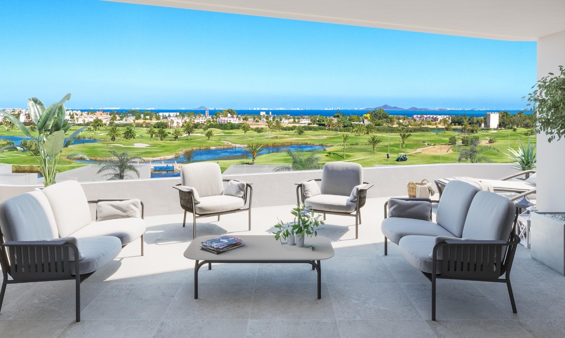 New Build Apartments and Villas Frontline Golf in Los Alcazares Costa CalidaExclusive Residential Development Near the Beach and GolfDiscover this exceptional new build residential complex in Los Alcazares, one of the most desirable coastal towns on the Costa Calida. Ideally located just 1.2 km from the beaches of the Mar Menor and frontline to La Serena Golf, this development offers a perfect blend of modern living, coastal lifestyle and peaceful golf surroundings.Los Alcazares is a charming seaside town known for its relaxed atmosphere, long promenade, local restaurants and year round services, making it ideal for both permanent living and holiday homes.Modern Apartments and Exclusive VillasThe development consists of 37 contemporary apartments distributed across three low rise buildings, designed around a beautiful communal pool and landscaped gardens. Buyers can choose between 2, 3 or 4 bedroom apartments, including ground floor units with terraces, middle floor apartments and penthouses with private solariums offering open views to the golf course and the sea.In addition, the project includes 7 exclusive single level villas with 3 bedrooms, each featuring a private pool and a prime frontline golf position.High Quality Features and ComfortAll properties are built with modern finishes and designed for comfort and functionality. Each home includes fully equipped bathrooms with furniture and shower screens, pre installation for ducted air conditioning and motorized shutters in bedrooms.Apartments also benefit from a private parking space and storage room in the underground garage, accessible by lift, ensuring convenience and security.Prime Location in Los AlcazaresThis residential complex enjoys a strategic location with easy access to all amenities, golf courses and major road connections. The town center is within walking distance, offering supermarkets, shops, restaurants and leisure facilities.The Mar Menor is known for its calm and warm waters, perfect for swimming, sailing and water sports, while La Serena Golf is highly regarded for its unique design with water features throughout the course.Distances to Key Points of InterestMar Menor beaches 1.2 kmLa Serena Golf adjacentRoda Golf 4 kmCartagena 20 kmMurcia International Airport 35 kmAlicante Airport 95 kmYour Ideal Home on the Costa CalidaWhether you are looking for a permanent residence, a holiday retreat or a smart investment, this development offers an unbeatable combination of location, quality and lifestyle. Contact us today to receive more information or arrange a visit and secure your new home in Los Alcazares.