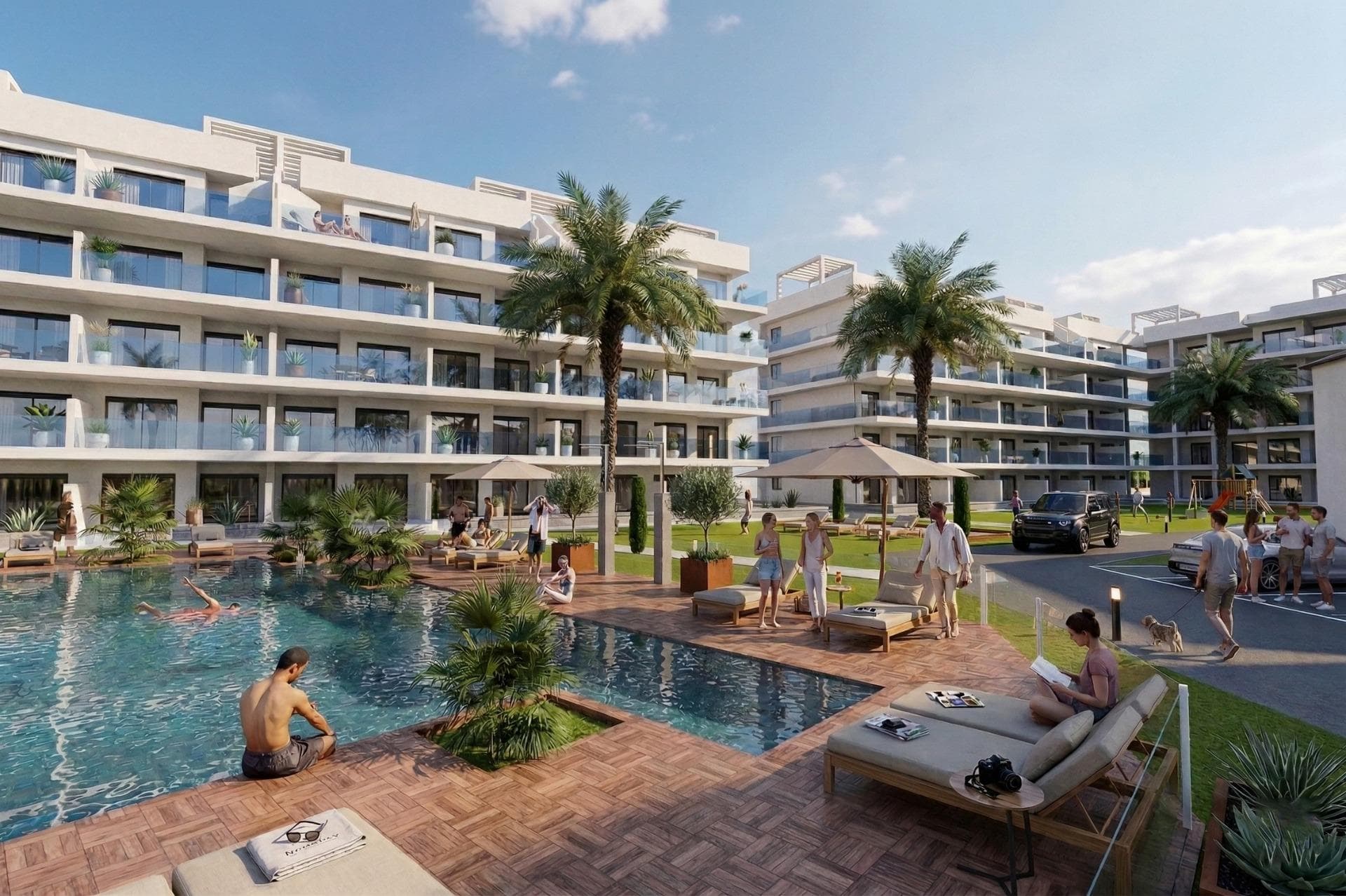 Modern Furnished Apartments in El Raso-Guardamar Contemporary Living Near the Beach and GolfExclusive Residential Development in Guardamar del SeguraDiscover this exceptional new build development of 120 stylish apartments located in El Raso, a highly sought after area of Guardamar del Segura on the Costa Blanca. Surrounded by natural landscapes and close to the Mediterranean coast, this residential complex offers a perfect balance between tranquility and accessibility. El Raso is known for its peaceful environment while being just minutes away from the vibrant town center, sandy beaches and a wide range of services including restaurants, shops and leisure facilities.Contemporary Homes Designed for Comfort and StyleThe development offers 2 and 3 bedroom apartments with different layouts to suit every lifestyle. Choose from ground floor properties with private gardens, middle floor apartments with spacious terraces, or penthouses with private solariums ideal for enjoying the Mediterranean climate all year round. All homes come fully furnished and ready to move into, including fully equipped kitchens with appliances and complete bathroom fittings with furniture, mirrors and shower screens.Each property also includes underground parking and a storage room, ensuring convenience and practicality from day one.High Quality Features and Energy Efficient LivingThese modern homes are built with attention to detail and designed for maximum comfort. Features include ducted air conditioning, electric shutters, and a full lighting package. The combination of quality materials and smart design creates bright and functional living spaces that enhance everyday life while ensuring energy efficiency.Outstanding Communal Areas and Lifestyle AmenitiesThe residential complex offers a wide range of premium communal facilities designed for relaxation and wellbeing. Residents can enjoy a large swimming pool surrounded by landscaped gardens, a fully equipped gym, indoor spa, petanque area and children’s playground. Every detail has been carefully considered to create a community where comfort, leisure and social living come together.Prime Location with Excellent ConnectivityEl Raso enjoys a strategic location close to key points of interest:Guardamar town center 4 kmMoncayo Beach 5 kmCiudad Quesada 5 kmTorrevieja and Habaneras Shopping Center 8 kmLa Marquesa Golf 6 kmLa Finca Golf 12 kmVistabella Golf 18 kmAlicante Airport 30 kmMurcia Corvera Airport 75 kmYour Ideal Home or Investment on the Costa BlancaWhether you are looking for a permanent residence, a holiday home or a smart investment opportunity, these fully furnished apartments in Guardamar del Segura offer exceptional value in a prime coastal location. Contact us today to receive more information or to arrange a viewing and secure your new home in the Costa Blanca.