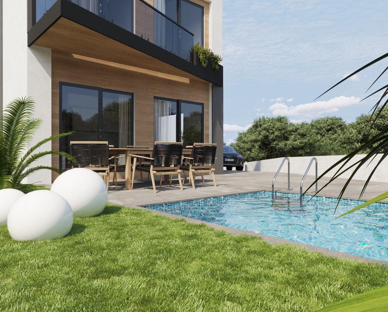 Modern New Build Villas in Finestrat with Private Pool Near BenidormPrime Location in Finestrat-Costa BlancaDiscover this exclusive development of just 5 contemporary villas located in Finestrat, one of the most desirable residential areas on the Costa Blanca. Perfectly positioned between the charming village of Finestrat and the vibrant city of Benidorm, these homes offer a peaceful environment surrounded by nature while remaining close to all amenities. The area is known for its stunning views of the Mediterranean Sea and surrounding mountains, as well as its proximity to golf courses, shopping centers and leisure facilities.Finestrat combines traditional Spanish charm with modern infrastructure, making it ideal for both permanent living and holiday homes. Its elevated position ensures open views and a sense of privacy, while the coast is just a short drive away.Contemporary Villas Designed for Comfort and StyleThese elegant villas feature a modern minimalist design with clean lines, large panoramic windows and spacious private terraces. Each property is distributed over two floors and offers 3 bedrooms and 3 bathrooms, including a master bedroom with a walk in wardrobe and access to a private terrace. An additional dressing room provides extra convenience and storage.The open plan layout enhances natural light and creates a seamless connection between indoor and outdoor living spaces, perfect for enjoying the Mediterranean lifestyle all year round.Private Outdoor Spaces and Premium FeaturesEach villa sits on a landscaped private plot and includes a private swimming pool, ideal for relaxing and entertaining. The properties also offer private parking for two vehicles within the plot.High quality finishes and modern installations ensure maximum comfort and energy efficiency. Features include aerothermal hot water systems, split air conditioning units with individual control in each room, and designer interior and exterior lighting. The kitchen comes fully furnished and equipped with ceramic hob, extractor hood and oven.Energy Efficient Homes with Modern TechnologyBuilt with premium materials and holding an energy rating A, these villas are designed to reduce energy consumption while maintaining a high level of comfort. The combination of insulation, efficient systems and quality construction ensures a sustainable and cost effective home.Excellent Connectivity and Nearby Points of InterestBenidorm beaches 5 kmFinestrat village 3 kmPuig Campana Golf 2 kmLa Marina Shopping Center 4 kmPort of Benidorm 6 kmAlicante Airport 55 kmYour Ideal Mediterranean Home AwaitsWhether you are looking for a stylish permanent residence, a holiday retreat or a smart investment, these modern villas in Finestrat offer location, quality and lifestyle in one package. Contact us today to receive more information or to arrange a viewing and secure your new home on the Costa Blanca.