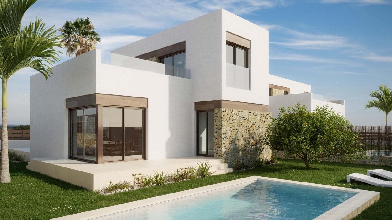 Exclusive Contemporary Villas with Panoramic Views in Balcon de Finestrat, Costa Blanca NorthBoutique Collection of Luxury New Build Villas in FinestratDiscover an exclusive development of just five contemporary villas located in the highly sought after residential area of Balcon de Finestrat, one of the most desirable locations on the Costa Blanca North. Surrounded by natural beauty and elevated to capture spectacular panoramic views of the Puig Campana mountain and the Mediterranean coastline, these homes offer the perfect combination of privacy, modern design and convenience.Positioned just 5 km from the beaches of Finestrat and Benidorm, this boutique development provides a peaceful setting while remaining close to all essential services, leisure facilities, shopping centres and entertainment options.Modern Architecture Designed for Mediterranean LivingThe project offers two carefully designed villa models, both created to maximise natural light, spaciousness and the connection between indoor and outdoor living.The two storey villas feature 3 bedrooms and 2 bathrooms, with bright open plan living areas and a large first floor terrace offering stunning views of the surrounding landscape. An optional basement level is available, providing additional space for a gym, home cinema, guest accommodation or entertainment area.The single level villas offer 3 bedrooms and 2 bathrooms on one floor, ideal for comfortable everyday living. These homes include an impressive 115 m² private rooftop solarium where owners can enjoy the Mediterranean climate throughout the year.High Quality Features and SpecificationsEach villa has been designed with quality, comfort and functionality in mind. Features include:• Private swimming pool and landscaped garden• Fully furnished and equipped kitchen• LED lighting package for interior and exterior areas• Pre installation for ducted air conditioning• Reinforced security entrance door• Built with modern materials and contemporary finishes• Private plot with excellent outdoor living spacesPrime Location Close to Beaches, Golf and AmenitiesBalcon de Finestrat has become one of the fastest growing residential areas on the Costa Blanca thanks to its peaceful surroundings, stunning views and excellent connections. Residents enjoy easy access to beaches, golf courses, shopping centres and international services.Distances to key points of interest:• Alfarella Golf Course: Walking distance• Puig Campana Golf: 4 km• Finestrat Beach: 5 km• Benidorm Centre: 6 km• La Marina Shopping Centre: 4 km• Villajoyosa: 12 km• Alicante International Airport: 55 km• Alicante City Centre: 45 km• Marina Baixa Hospital: 7 kmAn Exceptional Investment on the Costa BlancaWhether you are looking for a permanent residence, a holiday home or a high potential investment property, these exclusive villas offer an outstanding opportunity in one of the most attractive areas of the Costa Blanca North. Combining contemporary architecture, private outdoor spaces, breathtaking views and an excellent location, these homes are designed to enjoy the very best Mediterranean lifestyle.Contact us today for more information or to arrange a viewing of the show home and secure your place in this exclusive new development in Balcon de Finestrat.