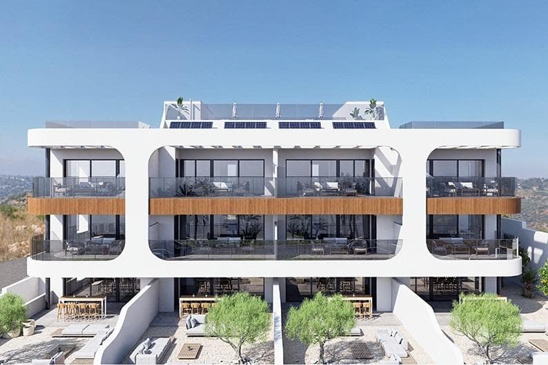 New Build Luxury Apartments in Benijofar, Costa Blanca SouthExclusive Boutique Development in the Heart of BenijofarDiscover this exclusive new residential development of just 12 modern apartments located at the entrance of Benijofar, one of the most desirable and fastest growing towns on the Costa Blanca South. Perfectly positioned within walking distance of the town centre, this boutique project combines contemporary design, premium finishes and an excellent location, making it ideal for permanent living, holiday use or investment.Benijofar is a charming Spanish town known for its welcoming atmosphere, traditional character and excellent local services. Surrounded by citrus groves and green landscapes, it offers a peaceful setting while being just minutes from the coast and major leisure areas.Spacious Apartments Designed for Modern Mediterranean LivingThis elegant development offers spacious 3 bedroom, 2 bathroom apartments, including one ensuite bathroom, with layouts designed to maximise natural light, comfort and functionality.Buyers can choose between:Ground floor apartments with large terraces and private gardensMiddle floor apartments with generous sunny terracesPenthouse apartments with private solarium and terraceThe private solariums include pre installation for a summer kitchen, creating the perfect outdoor space for dining, relaxing and enjoying the Mediterranean climate all year round.Each property features an open plan living and dining area, a fully fitted kitchen with upper and lower cabinets, spacious bedrooms and modern bathrooms finished with quality materials and elegant details.High Quality Specifications and Exclusive Communal AreasThis residential complex has been designed with comfort and efficiency in mind. Features include:Rooftop communal swimming pool with solarium areaPre installation for ducted air conditioning and heatingFully fitted bathroomsLED lighting packageExterior carpentry with thermal break and double glazingAerothermal hot water systemReinforced security entrance doorElectric shuttersPrivate underground parking and storage spaceLift access to all floorsThese quality features ensure modern comfort, energy efficiency and a practical lifestyle.Prime Location Close to Beaches, Golf and AmenitiesBenijofar offers an excellent location with easy access to beaches, golf courses, shopping and entertainment. The nearby towns of Rojales, Ciudad Quesada and Guardamar del Segura provide a wide range of services, restaurants and leisure options.Distances to main points of interest:Benijofar town centre: 500 mGuardamar beaches: 9 kmLa Marquesa Golf: 6 kmLa Finca Golf: 6 kmRojales Aquapark: 4 kmTorrevieja: 12 kmZenia Boulevard Shopping Centre: 17 kmAlicante International Airport: 35 kmMurcia International Airport: 65 kmAn Excellent Investment on the Costa BlancaWith its modern design, strategic location and growing demand for quality homes in the area, these new build apartments in Benijofar offer an excellent opportunity for both lifestyle buyers and investors.Contact us today for more information or to arrange a private viewing and secure your new home on the Costa Blanca South.