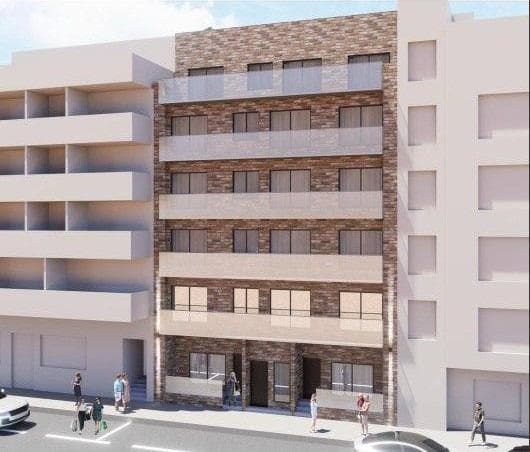 Modern Apartments with Rooftop Pool Just 250 Metres from Acequion BeachDiscover this exclusive new build residential development in Torrevieja, offering just 17 contemporary apartments in one of the most convenient and sought after locations on the Costa Blanca South. Situated only 250 metres from Acequion Beach and Los Naufragos Beach, this project is ideal for those looking for a permanent home, holiday property, or investment opportunity near the sea.The development consists of 12 apartments with 2 bedrooms and 2 bathrooms, and 5 apartments with 1 bedroom and 1 bathroom, all designed with modern layouts, bright interiors, and quality finishes.Contemporary Design and Comfortable Living SpacesEach apartment has been carefully designed to maximise natural light and functionality. The open plan living and dining area connects seamlessly with the modern kitchen, which comes fully furnished and ready for installation of appliances.All homes include private terraces, perfect for enjoying the Mediterranean climate throughout the year. Additional features include pre installation for ducted air conditioning, electric shutters, video intercom system, and lift access to all floors, ensuring comfort and convenience for all residents.Exclusive Rooftop Pool and SolariumOne of the standout features of this development is its communal rooftop swimming pool and solarium area with sun loungers. This elevated relaxation space offers a peaceful atmosphere where residents can unwind, sunbathe, and enjoy the warm Costa Blanca weather.Prime Location in Torrevieja Close to All AmenitiesLocated in a highly desirable area of Torrevieja, the development is surrounded by supermarkets, restaurants, pharmacies, health centres, and public transport, all within walking distance. The vibrant town centre is only 1 km away, offering a wide range of shopping, dining, and leisure options.Torrevieja is famous for its beautiful coastline, lively marina, salt lakes, and year round Mediterranean climate. It is one of the most popular coastal destinations in southern Spain, attracting both residents and visitors from across Europe.Distances to Key Points of InterestAcequion Beach 0.25 kmLos Naufragos Beach 300 mTorrevieja Marina 1 kmTorrevieja town centre 1 kmLa Mata Natural Park 5 kmVillamartin Golf 12 kmLas Colinas Golf 18 kmAlicante Airport 45 kmMurcia International Airport 65 kmYour New Home by the Sea AwaitsThis is a fantastic opportunity to own a stylish new build apartment in Torrevieja, just steps from the beach and close to all services. Contact us today for more information or to arrange your private visit and secure your place on the Costa Blanca.