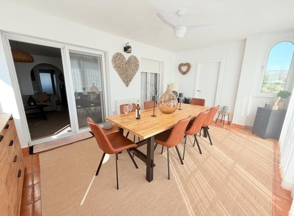 Stunning 2 Bed 2 Bath Golf Apartment. WOW! A Rare Gem on the Market – 2 Bed, 2 Bath First-Floor Apartment with Stunning Golf Course ViewsWe are absolutely thrilled to showcase this exceptional and rarely available two-bedroom, two-bathroom first-floor apartment, perfectly positioned to enjoy stunning, uninterrupted views across the golf course. Upgraded to an impressive standard by the current owners and sold fully furnished, this property is a rare find and offers the perfect blend of style, comfort, and functionality. Whether you're seeking a full-time residence or a luxurious holiday retreat this apartment ticks every box.As you step inside, the attention to detail and thoughtful upgrades are immediately clear. The stylish living area is tastefully decorated with a feature wall, modern fireplace, and brand-new air-conditioning unit. It opens seamlessly onto an expansive golf facing terrace, ideal for catching the sun and enjoying tranquil outdoor living. The terrace has been fully enclosed with sleek sliding doors, creating a year-round space currently used as a dining area — a fantastic extension of the living space that takes full advantage of the breath-taking golf course views.The made-to-measure kitchen has been upgraded to a high standard, featuring an American-style fridge freezer, black sink, integrated oven, microwave, and dishwasher. It opens out to a fully enclosed utility area with a washing machine and built-in units, offering excellent additional storage and practicality.The master bedroom is a true retreat, with patio doors opening directly onto the terrace, bringing in natural light and golf course views. It also benefits from air conditioning, ceiling fan, built-in wardrobes, and a sleek, modern en-suite bathroom complete with a walk-in shower. The second double bedroom also offers comfort and style, with built-in wardrobes, air conditioning unit and ceiling fan.One of the largest floor plans on this resort, with an additional space on the terrace, ideal for a sofa bed or a home office, or as an additional living space.Throughout the home, all windows are fitted with mosquito nets to ensure a peaceful and pest-free environment. The internal doors have been upgraded to a crisp white finish, complementing the modern interior design. Every air conditioning unit in the apartment is brand new, offering efficient cooling and peace of mind for years to come.Completing the package is a private storage unit located in the secure underground garage, along with a designated parking space accessed via fob entry.This is a truly special opportunity to own a beautifully upgraded and rarely available golf facing apartment in one of the resort’s most desirable locations. Opportunities like this don’t come along often — act quickly and arrange your viewing today before it’s gone.