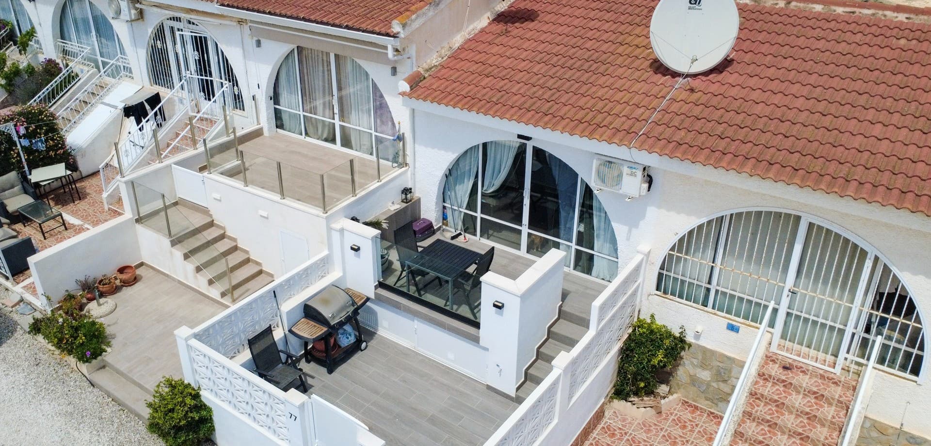 Welcome to this beautifully renovated bungalow located in the sought-after Residencial Scandia in Ciudad Quesada — a perfect blend of comfort, style, and Mediterranean living.This charming property offers 1 spacious bedroom and 1 modern bathroom, all finished to a high standard following a complete renovation. Every detail has been thoughtfully updated, creating a fresh and contemporary home that is ready to move into.The standout feature is the large south-facing terrace, where you can enjoy sunshine all day long while overlooking the beautifully maintained communal pool area. It’s the ideal space for relaxing, entertaining, or simply enjoying the Costa Blanca lifestyle.Situated within a secure gated community, residents benefit from a peaceful environment along with access to a stunning communal pool and green areas.The property is sold fully furnished, making it a perfect turnkey solution — whether you're looking for a holiday home, rental investment, or a low-maintenance permanent residence. Key Features:Fully renovated throughout1 bedroom & 1 bathroomLarge south-facing terraceViews to the communal poolGated communityFully furnishedReady to move in Location:Located in Ciudad Quesada, a vibrant and well-established area known for its international community, golf courses, restaurants, and year-round amenities — all just a short drive from the beaches of the Costa Blanca