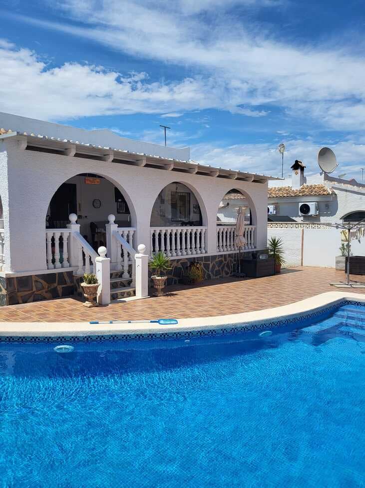 Stunning 2‑Bed, 2‑Bath Detached Fortuna‑Style Villa on Sector A – Prime Location, Fully Upgraded, South‑Facing with Large PoolLocated on the highly sought‑after Sector A of this popular golf urbanisation, this beautifully presented detached Fortuna‑style villa offers exceptional value, privacy, and comfort. Sector A is the most desirable area of the urbanisation, known for its legal build status, adopted roads and street lighting, and immediate access to all amenities including shops, doctors, pharmacy, bars, and restaurants. The community is a friendly mix of predominantly British expats alongside many other nationalities, creating a warm and welcoming atmosphere.Property Highlights2 double bedrooms & 2 bathroomsDetached Fortuna‑style villa on a wide, quiet roadSouth‑facing orientation for all‑day sunshineLarger‑than‑average private swimming poolSpacious sun terrace overlooking the pool, complete with toldos blinds for year‑round useBeautiful mountain views and a peaceful residential settingExtensive Upgrades – Over €30,000 InvestedThe current owner has meticulously improved and modernised the property, ensuring the next buyer can move in with complete peace of mind. Almost everything electrical and mechanical has been replaced, renewed, or professionally repaired, with many items still under warranty.Upgrades include:New kitchenNew pellet burner firePartial gas central heatingThree dual hot/cold air‑conditioning units (one in each bedroom + lounge)New pool pump and sand filterNumerous additional improvements throughout the homeThis level of investment means the buyer will not face any major expenses after moving in—an exceptional advantage compared to many similar properties.Outdoor LivingThe villa’s exterior is designed for relaxed Mediterranean living:South‑facing pool area with excellent privacyLarge upper sun terrace with mountain viewsToldos blinds allowing shade in summer and shelter in winterLow‑maintenance outdoor spaces ideal for entertaining or sunbathingLocation & AccessibilityThe urbanisation is perfectly positioned for both holiday and full‑time living:15 minutes to a choice of outstanding beaches25 minutes to Murcia International Airport1 hour 20 minutes to Alicante AirportSurrounded by scenic countryside and mountain views